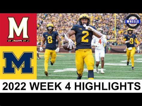 #4 Michigan vs Maryland Highlights | College Football Week 4 | 2022 ...