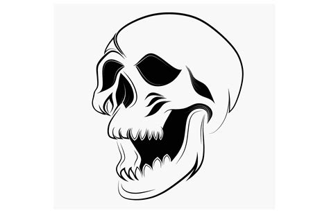 Tattoo Tribal Skull Vector Art Graphic by etinurhayati0586 · Creative ...