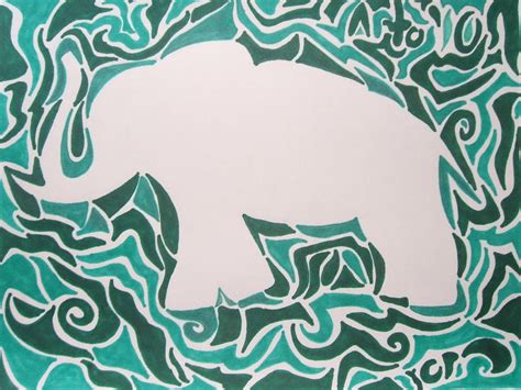 Implied Lines - Elephant by Skurdy on DeviantArt