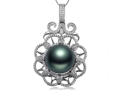 Tahitian Pearl Pendant Sterling Silver [THF65832C] - $559.99 - Pearls ...