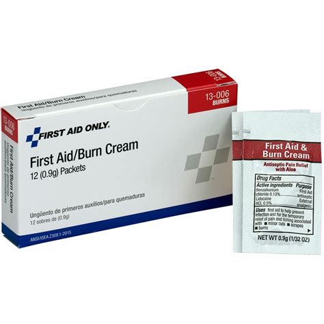 PhysiciansCare First Aid Only Burn Cream - For Burn - 12 / Box - Servmart