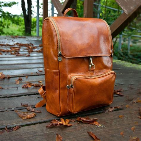 Oversized LEATHER BACKPACK Travel Large Leather Bag Hipster - Etsy