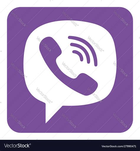 Viber logo icon Royalty Free Vector Image - VectorStock