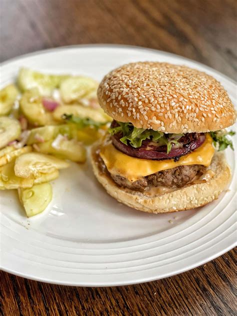 Lightened-Up Classic Burger - Sweet Savory and Steph