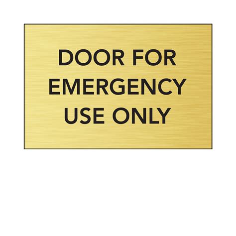 Door For Emergency Use Only - Epic Signs