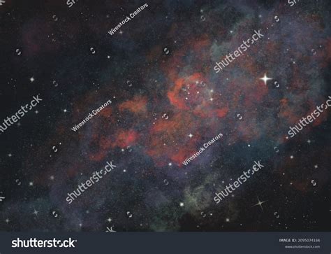 3d Rendering Night Sky Galaxy Stars Stock Illustration 2095074166 ...