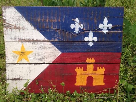 Louisiana Acadiana Flag by thesouthernpallet on Etsy