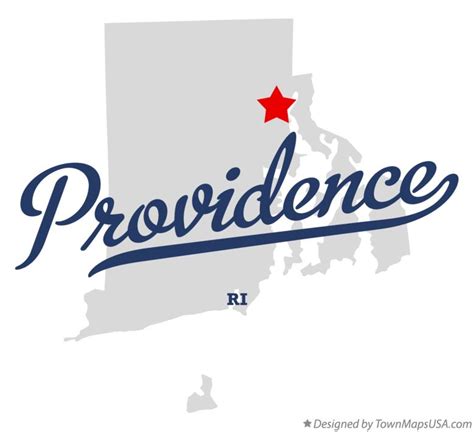 Map of Providence, RI, Rhode Island