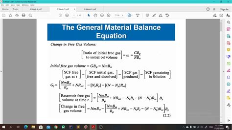 Material Balance Equation Concept and Derivation شرح - YouTube