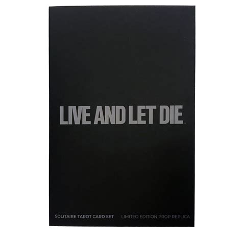 James Bond Live and Let Die Tarot Cards Limited Edition Prop Replica