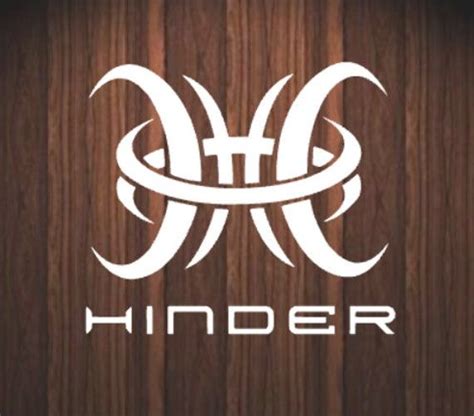 Hinder logo car decal