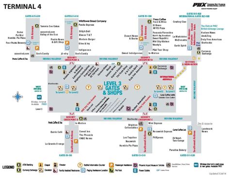 Ceo porto terminal 4 mapa de - Ceo porto airport terminal 4 do mapa (Arizona - EUA)