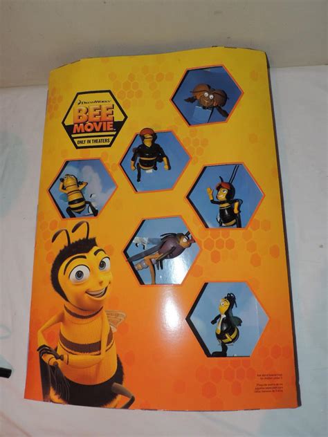 BEE MOVIE MCDONALD'S HAPPY MEAL TOY DISPLAY Complete Unused Free ...