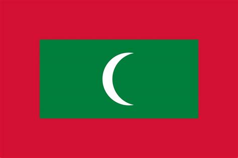 The Maldives flag vector - country flags