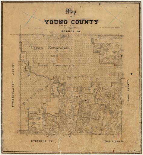 Map of Young County – Legacy of Texas