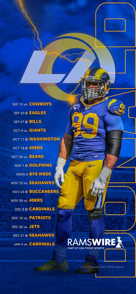 2020 Los Angeles Rams Schedule