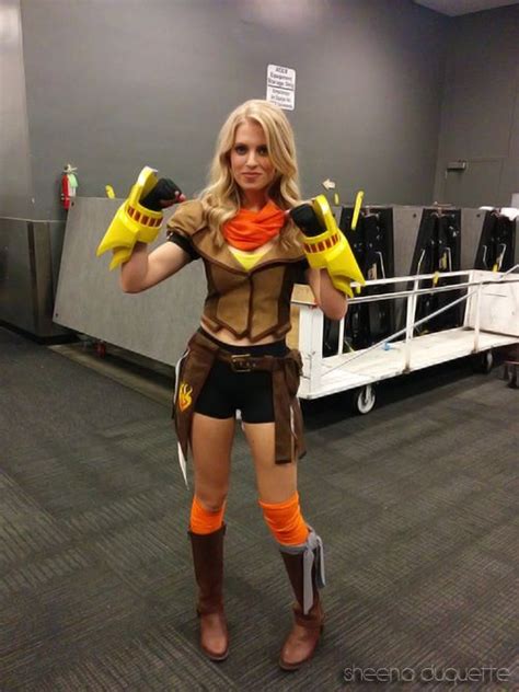 Yang Xiao Long from RWBY Cosplayed by Barbara Dunkelman (Voice of Yang) Costume by Anna Hullum ...