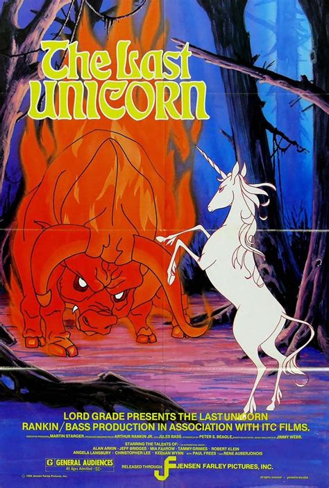 The Last Unicorn Movie Poster Sticker - Etsy