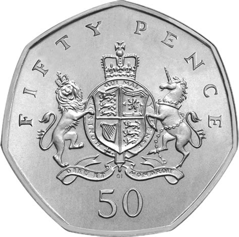 50 Pence - Elizabeth II (4th portrait; Christopher Ironside) - United Kingdom – Numista