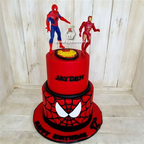 Superhero 2 Tier Birthday Cake (2) | Baked by Nataleen