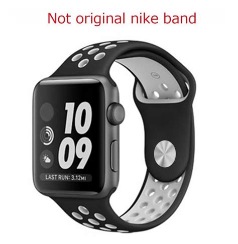 Apple Watch Sport Band, Nike Sport Band. (Nike+_38mm Black+White ...