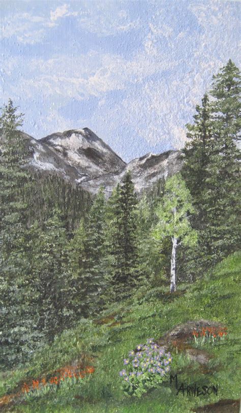 Daily Painters Of Colorado: "Mountain Forest" Painting by Colorado ...