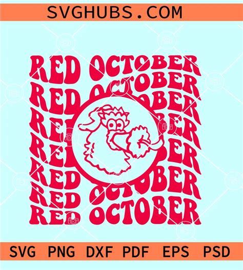 Red October Phillies SVG, Philadelphia Phillies DXF PNG SVG, Phillies ...