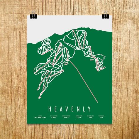 Heavenly Ski Trail Map, Heavenly Tahoe, Heavenly Gift, Heavenly Ski Resort, Heavenly Trail Map ...