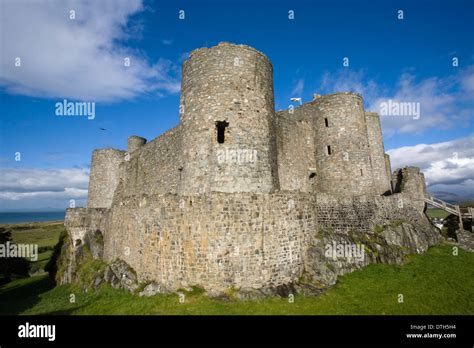 Harlech Castle, North West Wales Stock Photo - Alamy