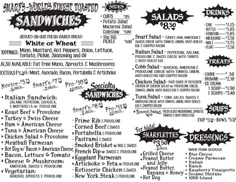 Snarf's Menu, Menu for Snarf's, Lincoln Park, Chicago - Urbanspoon/Zomato