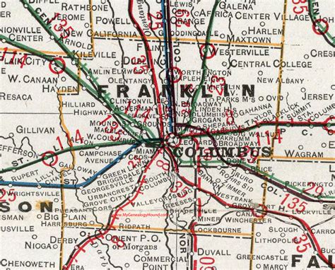 Map Of Franklin County Ohio - Zoning Map