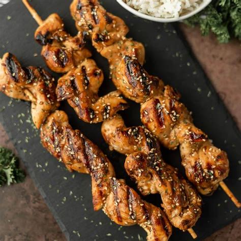 Teriyaki Chicken on a Stick Recipe - grillonadime.com