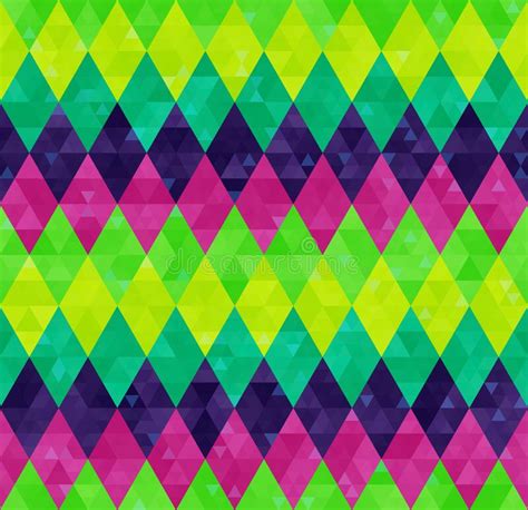 Triangular Shape Shimmering Seamless Pattern Stock Illustrations – 8 ...