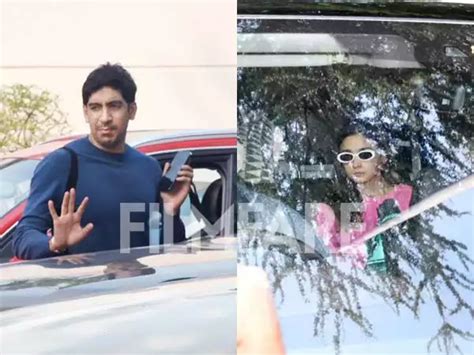 Photos: Alia Bhatt and Ayan Mukerji return from Hyderabad | Filmfare.com