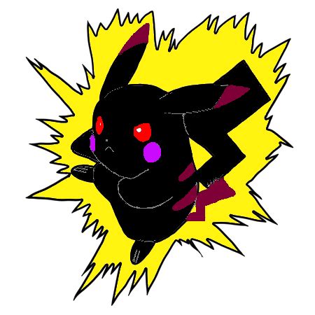 shadow pikachu by giratinaRulez on deviantART