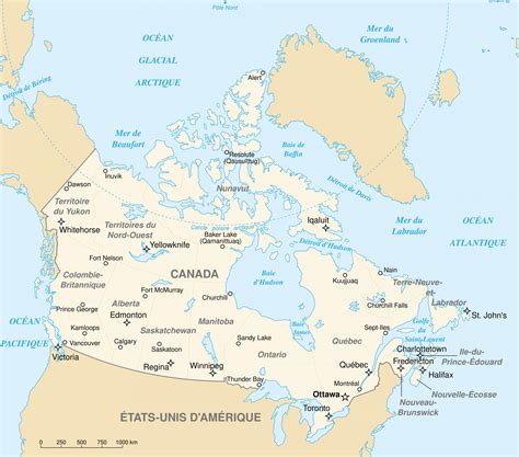 Map Of Canada With Cities And Towns