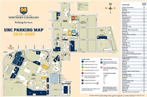 Unc Greeley Campus Map - Tourist Map Of English