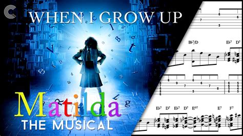 Piano - When I Grow Up - Matilda the Musical - Sheet Music, Chords, & Vocals - YouTube