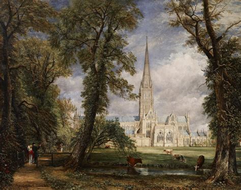 John Constable - Salisbury Cathedral from the Bishop's Grounds (1825) : museum