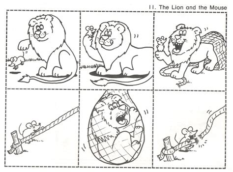 The Lion And The Mouse Story Printable