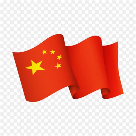 Waving China flag icon isolated on transparent background PNG - Similar PNG