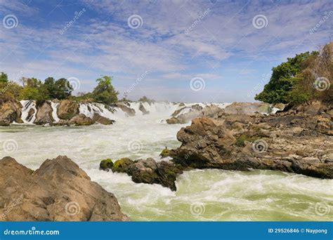 Khone Phapheng Waterfall stock photo. Image of creek - 29526846