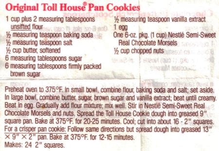 Original Toll House Cookie Recipe With Shortening | Deporecipe.co