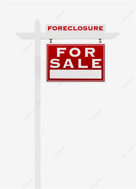 For Sale Isolated Real Estate Sign Of A Foreclosure Facing Right That ...