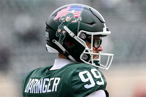 Michigan State football punter Bryce Baringer drafted…