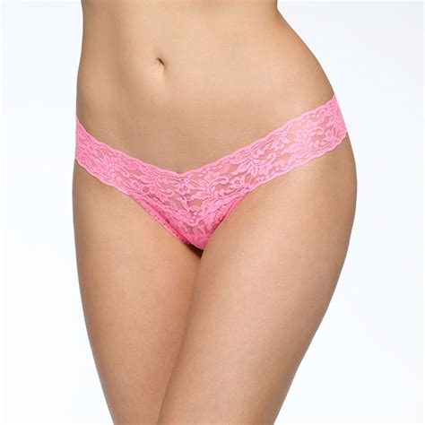 Hanky Panky Low Rise Thong Glo Pink - Panties - Underwear - Timarco.co.uk