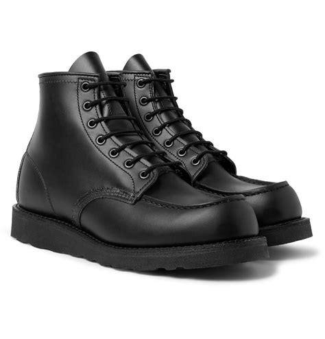 Red Wing 8137 Moc Leather Boots in Black for Men | Lyst