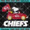 Snoopy And Woodstock Driving Car SVG, Kansas City Chiefs NFL Playoffs ...