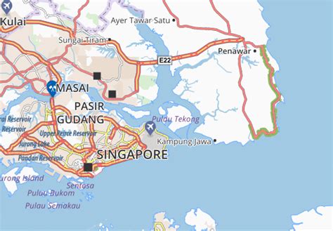 MICHELIN Pulau Tekong map - ViaMichelin