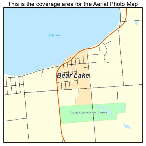 Aerial Photography Map of Bear Lake, MI Michigan